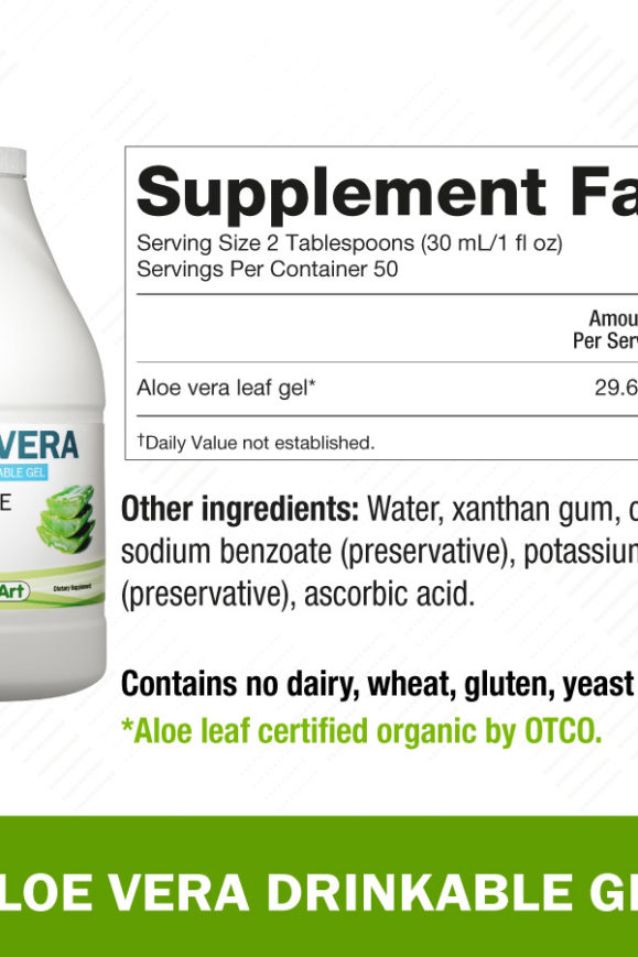 Aloe vera drinkable gel ingredients