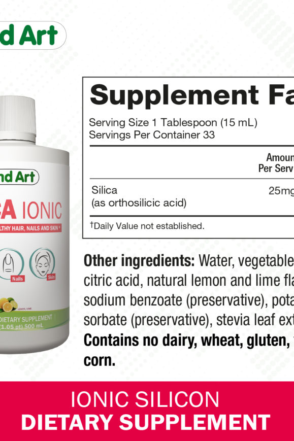 Liquid silica ionic dietary supplement Ingredients