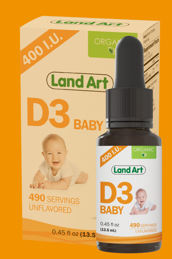 Liquid vitamin D3 for baby